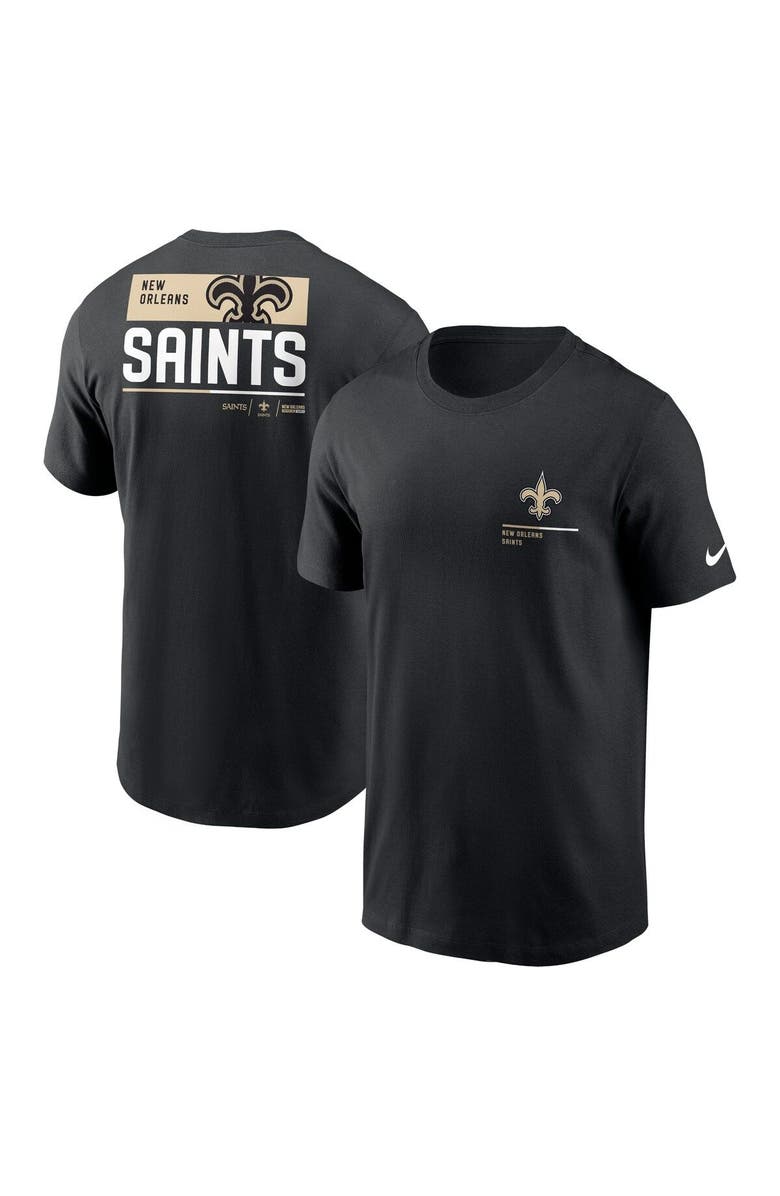 Nike Men's Nike Black New Orleans Saints Team Incline T-Shirt, Main, color, Black