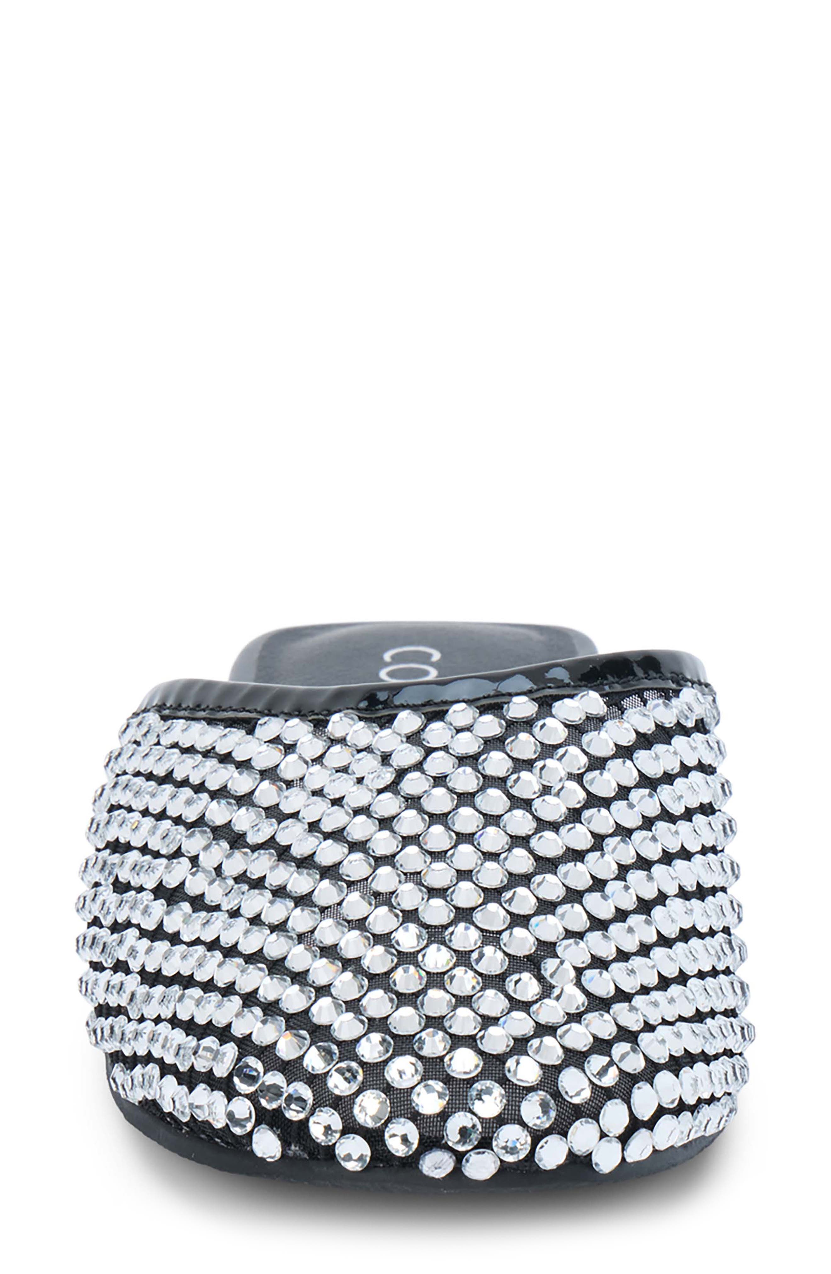 Coconuts by Matisse Karlie Rhinestone Mesh Mule, Alternate, color, Black