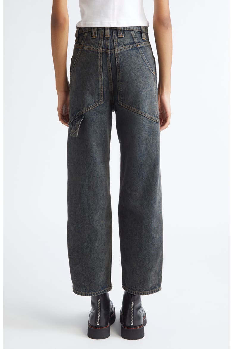 Gender Inclusive Double Knee Baggy Jeans, Alternate, color, MOON ROCK