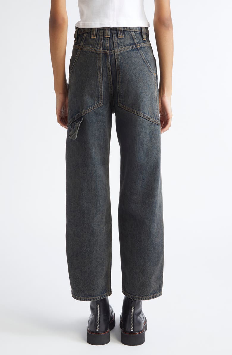 Eckhaus Latta Gender Inclusive Double Knee Baggy Jeans, Alternate, color, Moon Rock