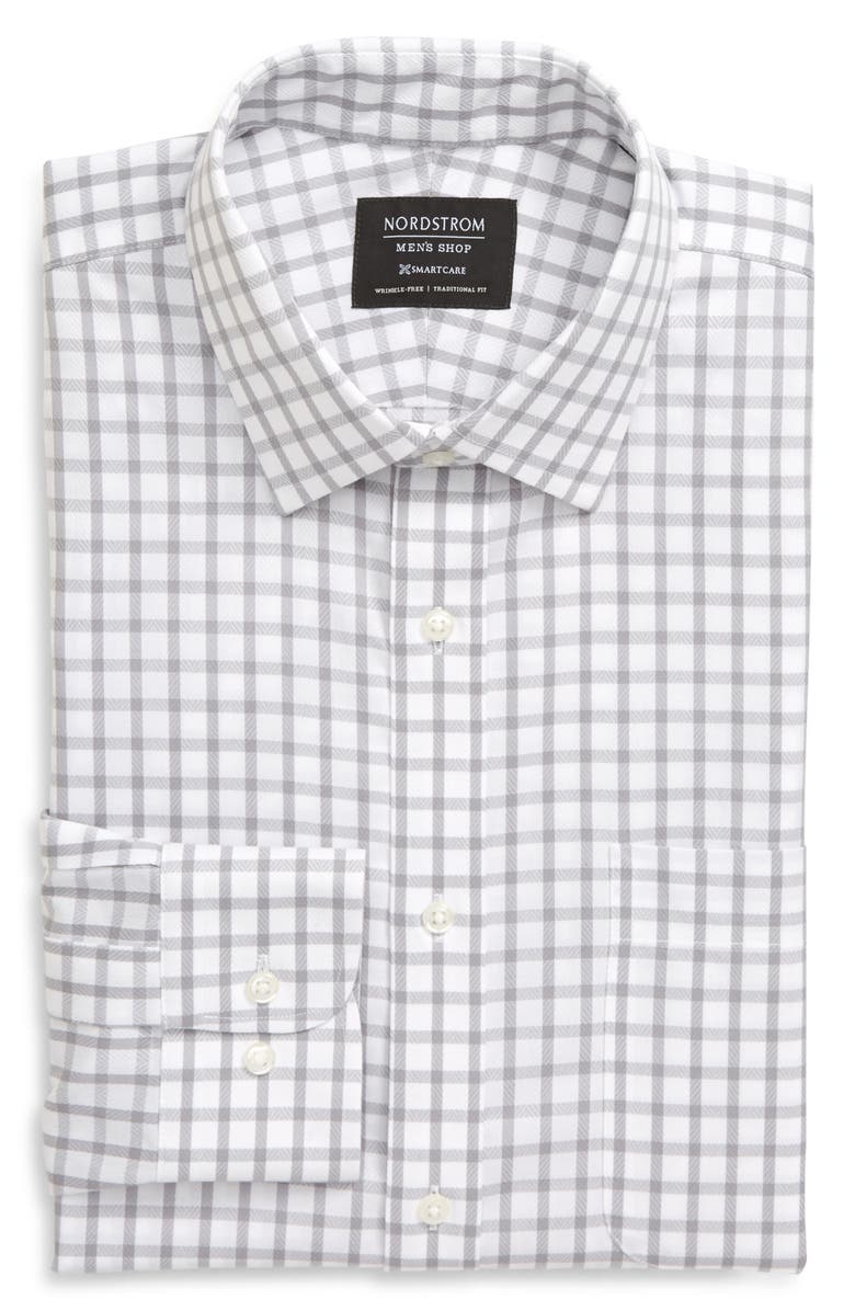 NORDSTROM MEN'S SHOP Smartcare<sup>™</sup> Traditional Fit Check Dress Shirt, Alternate, color, 