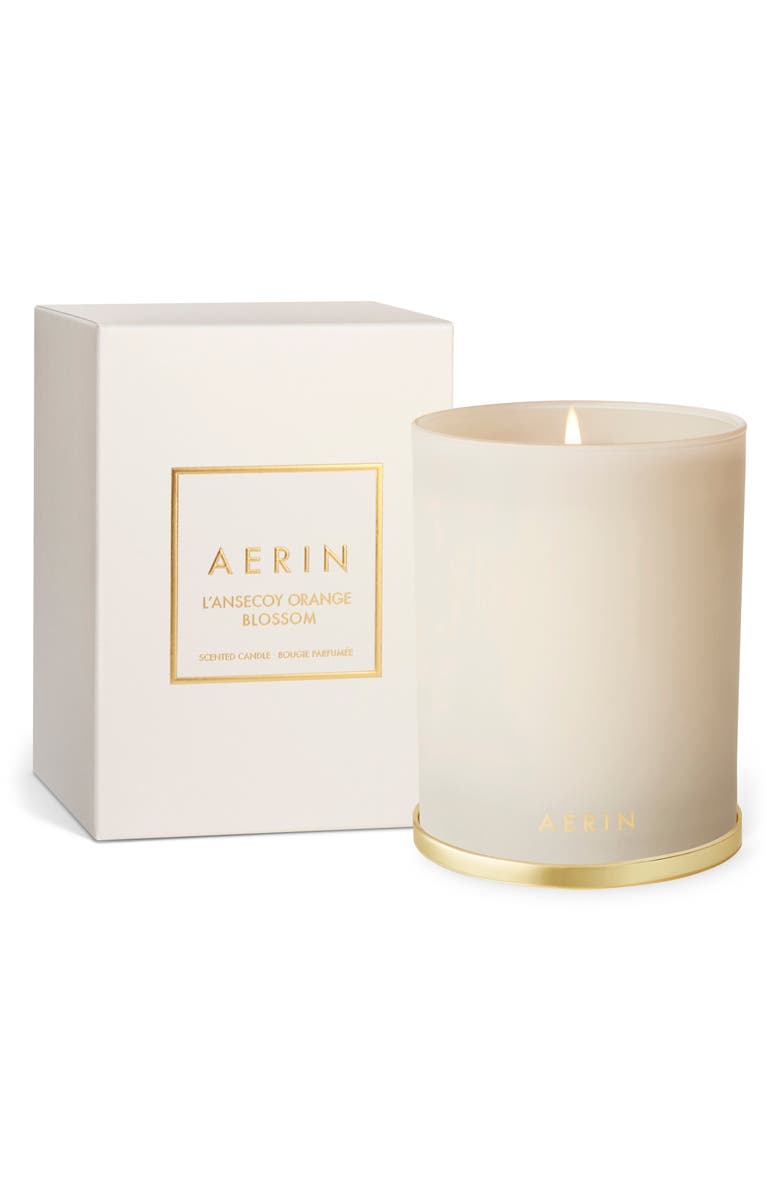 Aerin L'ansecoy Orange Blossom Scented Candle, Main, color, Cream