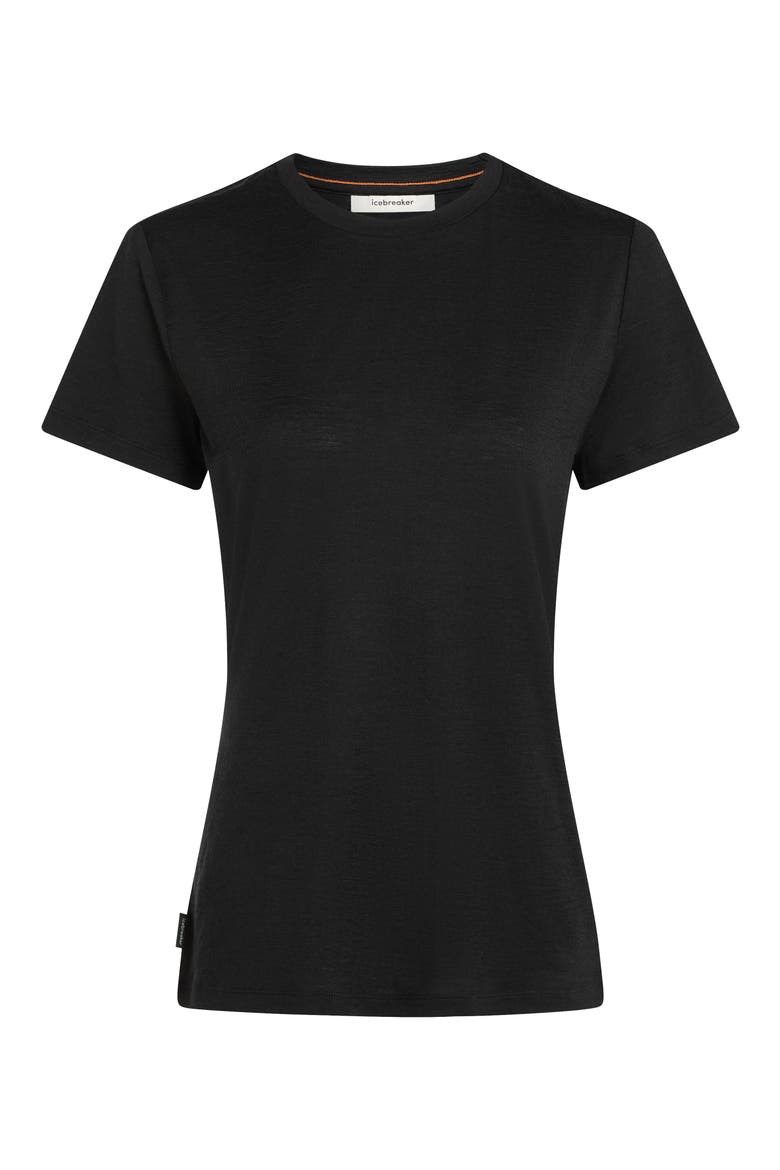 Tech Lite III Merino Wool Crewneck Shirt, Alternate, color, BLACK