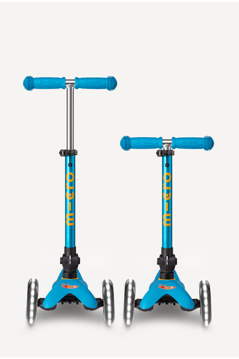 Mini Foldable LED Scooter for Ages 2-5, Alternate, color, Ocean Blue