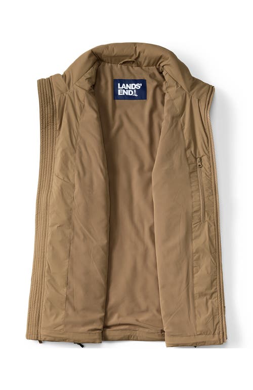 Shop Lands' End Wanderfree Insulated Vest In Toasted Rye