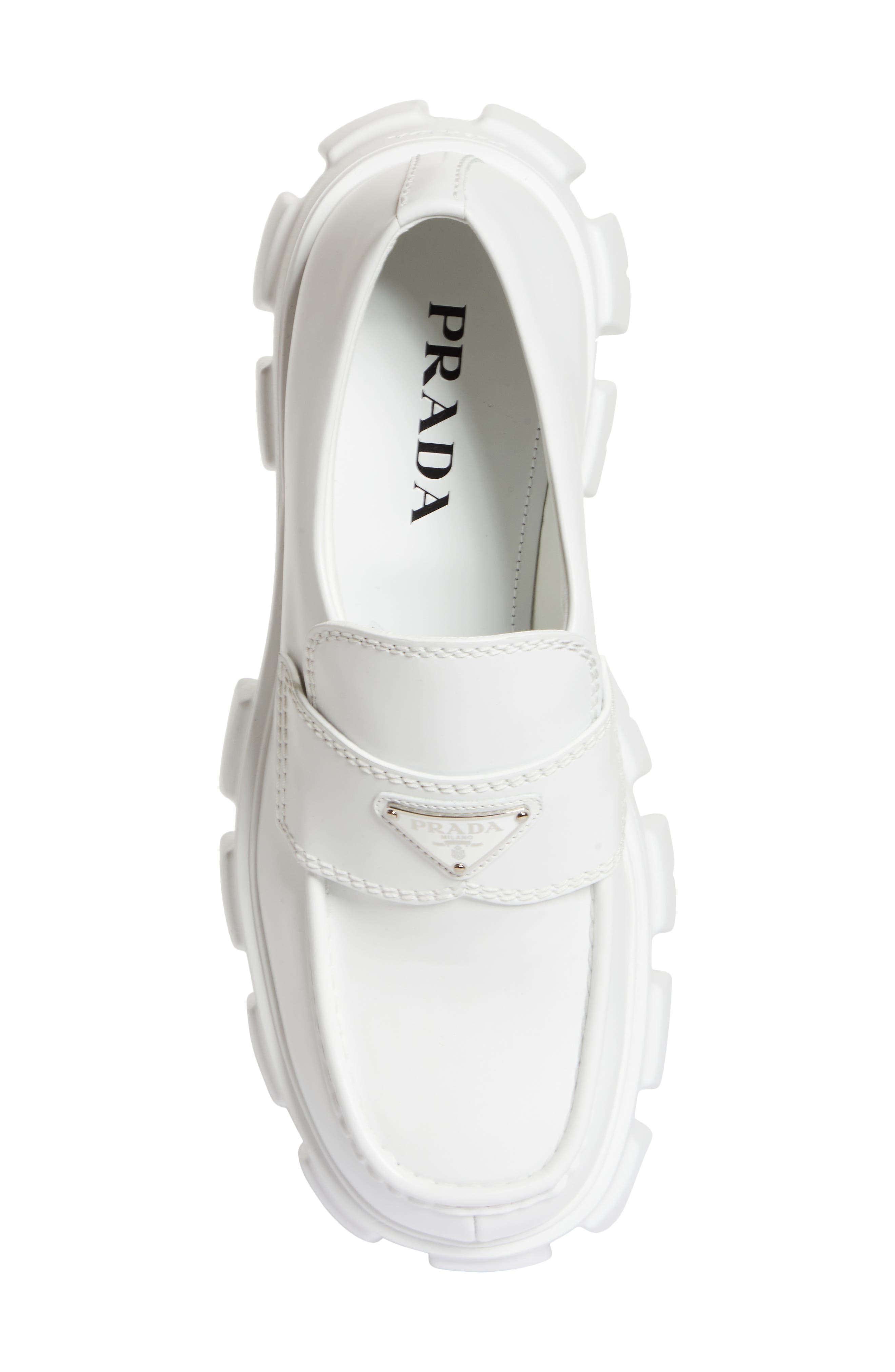 Monolith Lug Sole Loafer, Alternate, color, BIANCO