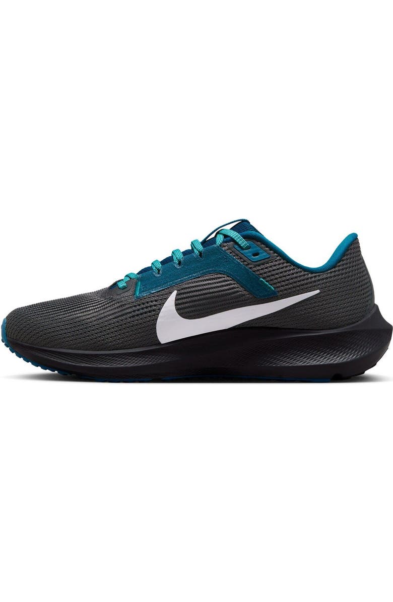 Nike Unisex Nike Anthracite Miami Dolphins Zoom Pegasus 40 Running Shoe, Alternate, color,