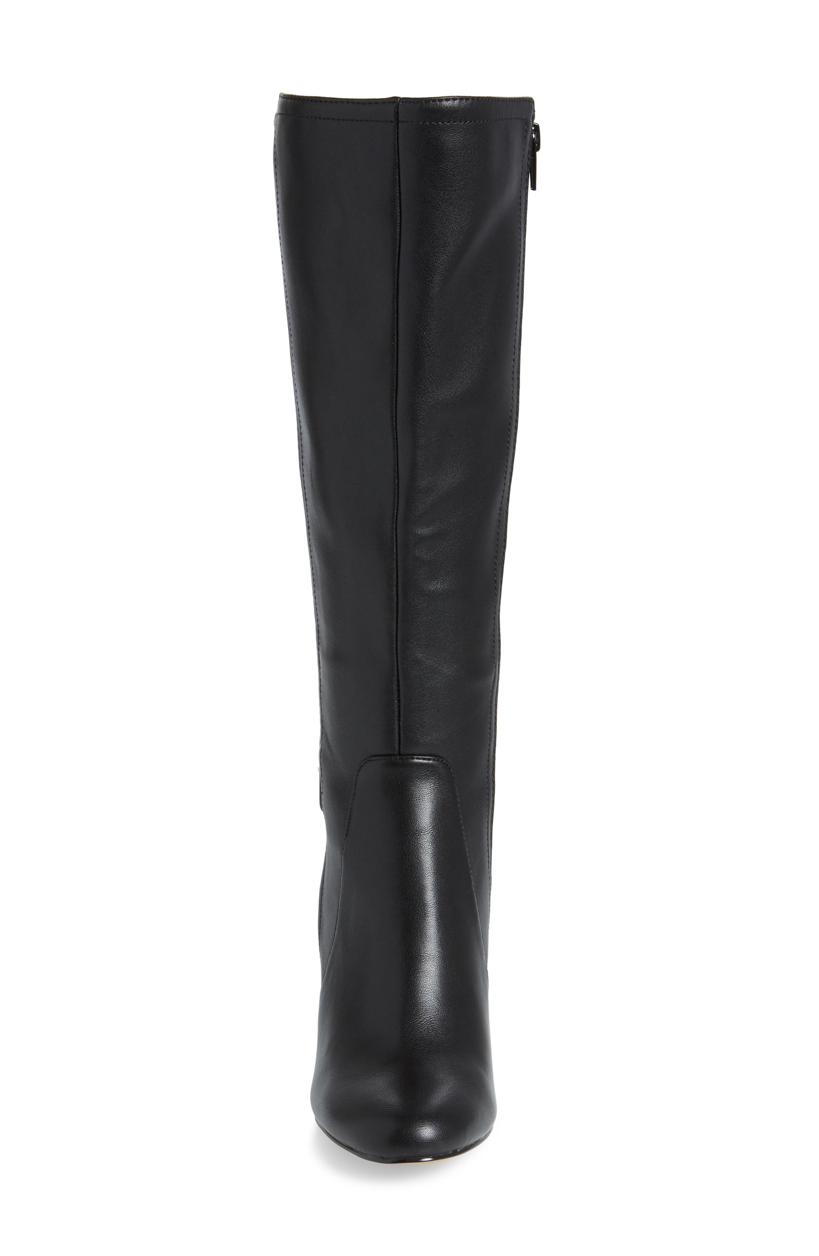 Bella Vita Troy Knee High Buckle Boot, Alternate, color, Black