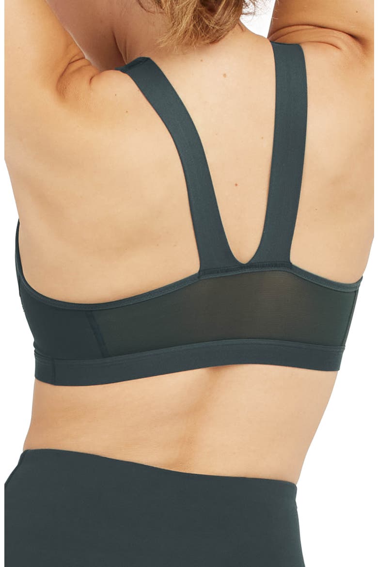 Medium Impact Sports Bra, Alternate, color, DARK EMERALD