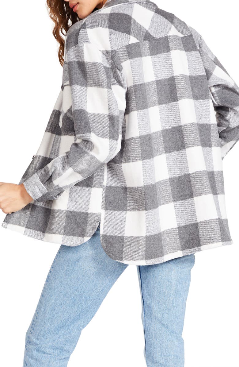 BB Dakota by Steve Madden BB Dakota Plaid Shirt Jacket, Alternate, color,