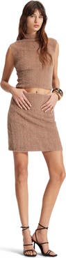 THEO The Label Carme Plush Lace Pull-On Skirt