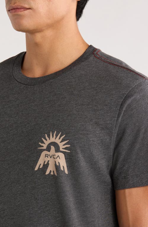 Rvca Las Cruces Graphic T-shirt In Gray