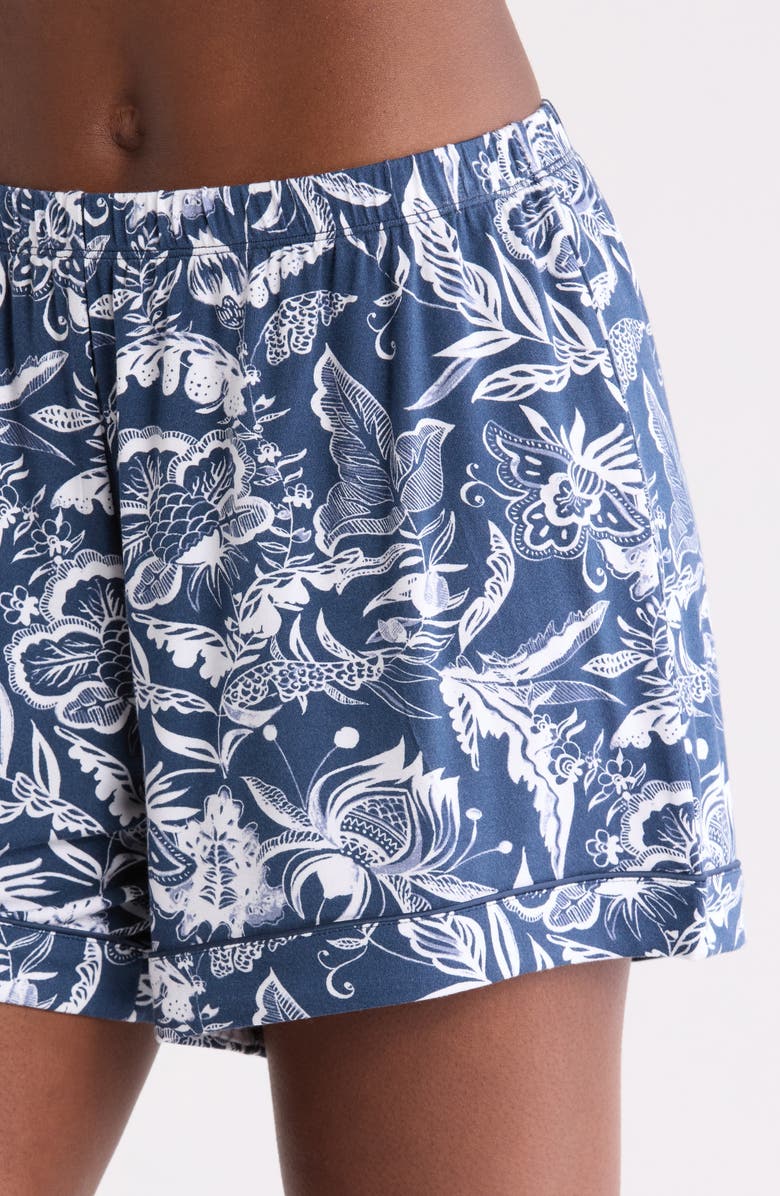 Nordstrom Moonlight Eco Long Sleeve Short Pajamas, Alternate, color, Navy Jacobean Floral