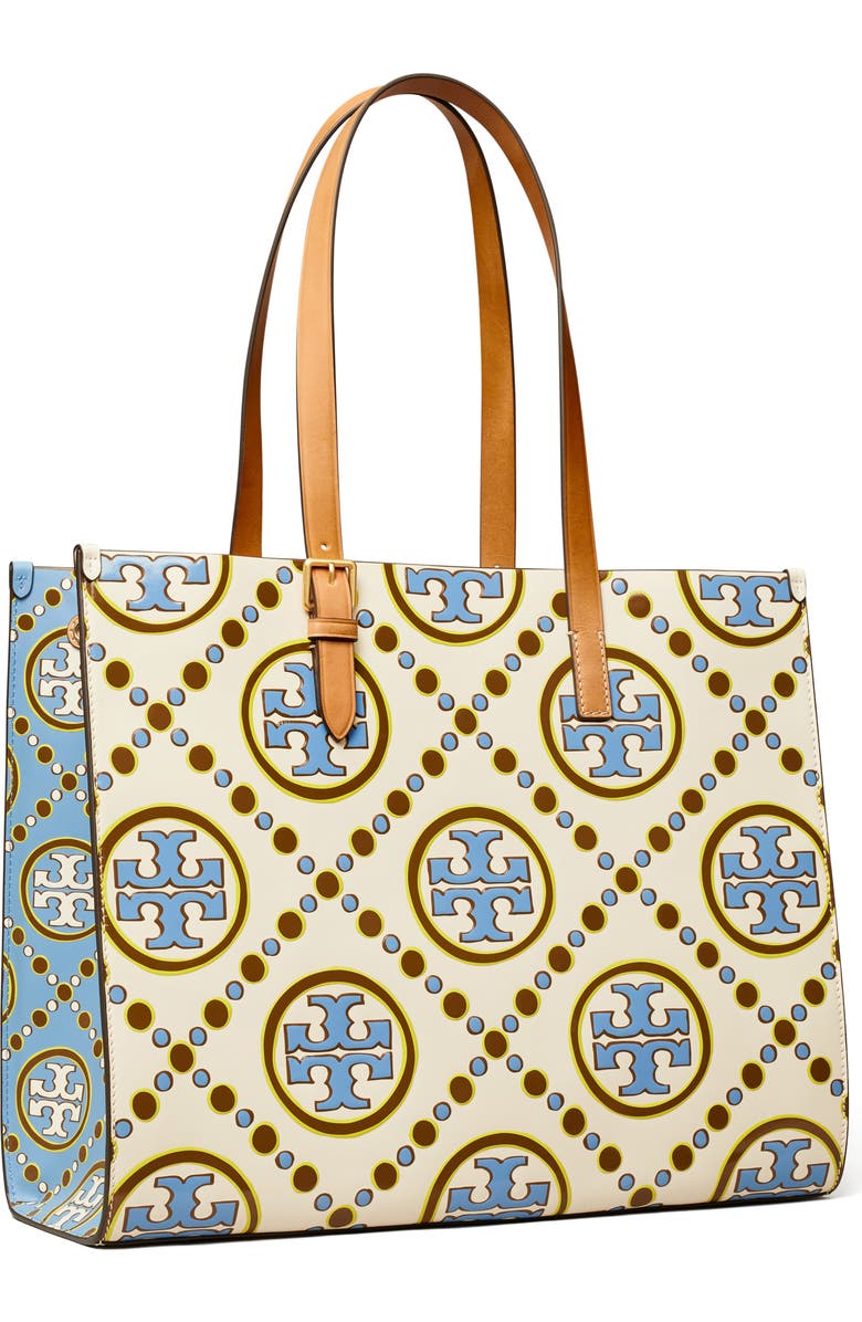 Tory Burch T Monogram Contrast Embossed Tote, Alternate, color,