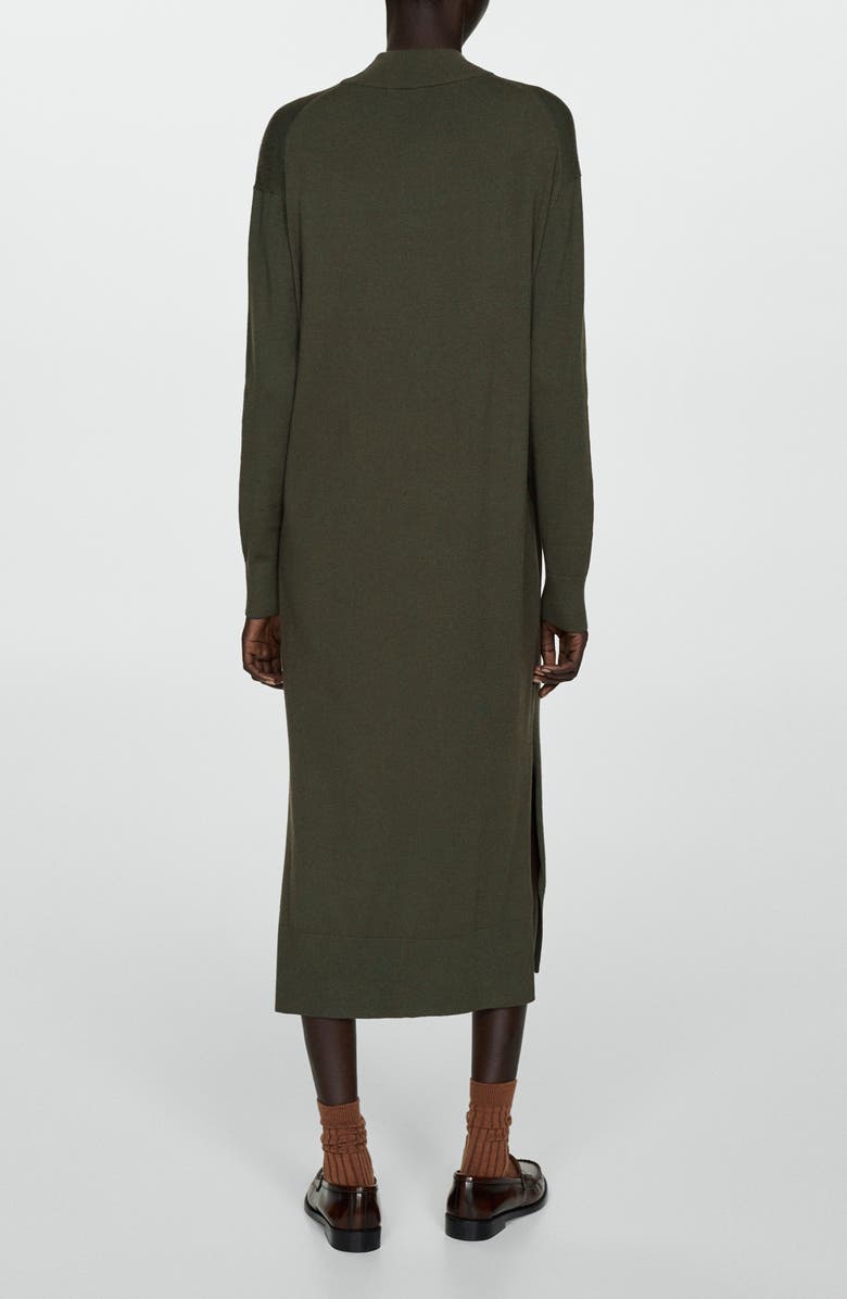 MANGO Mock Neck Long Sleeve Sweater Dress, Alternate, color, 