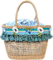 Anna Sui Raffia Tassel Bag