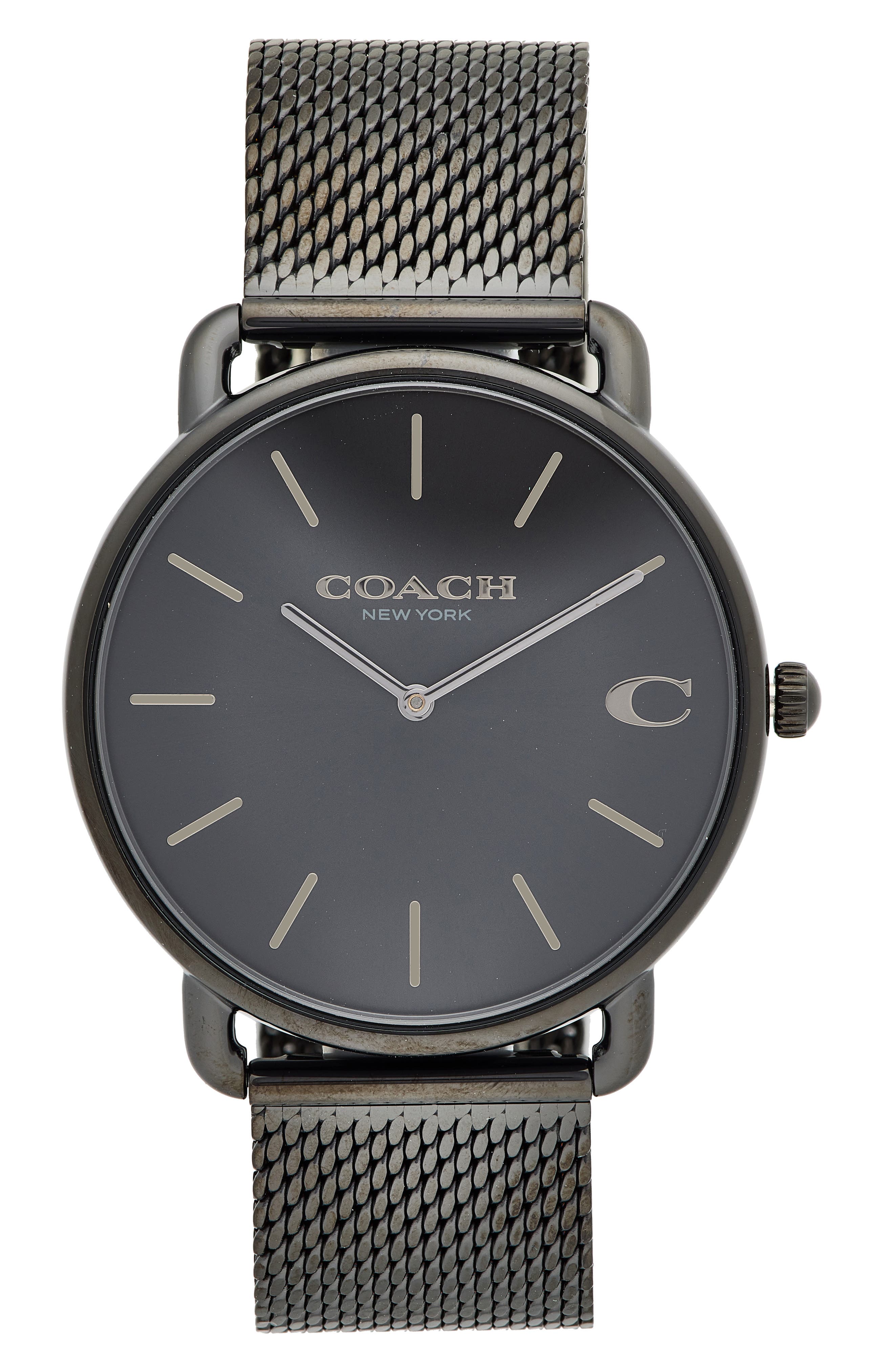 COACH Elliot Leather Strap Watch, 41mm (Men) | Nordstromrack