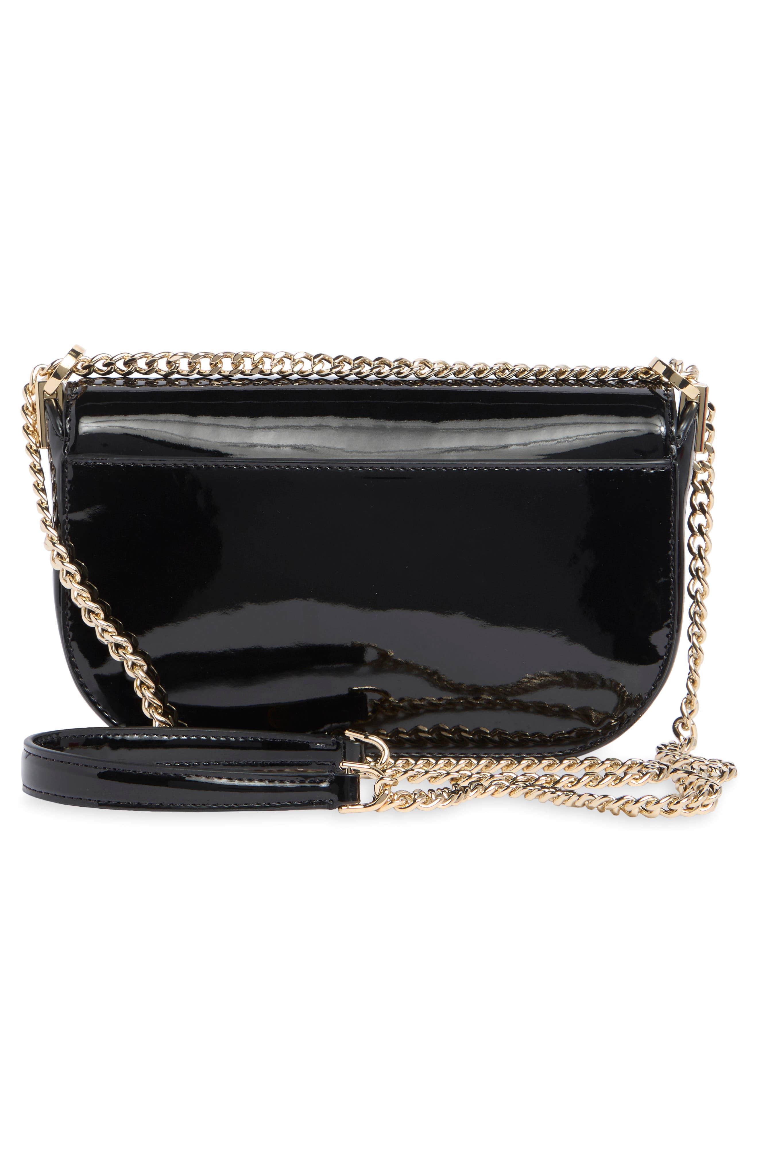Krista Chain Crossbody Bag, Alternate, color, BLACK