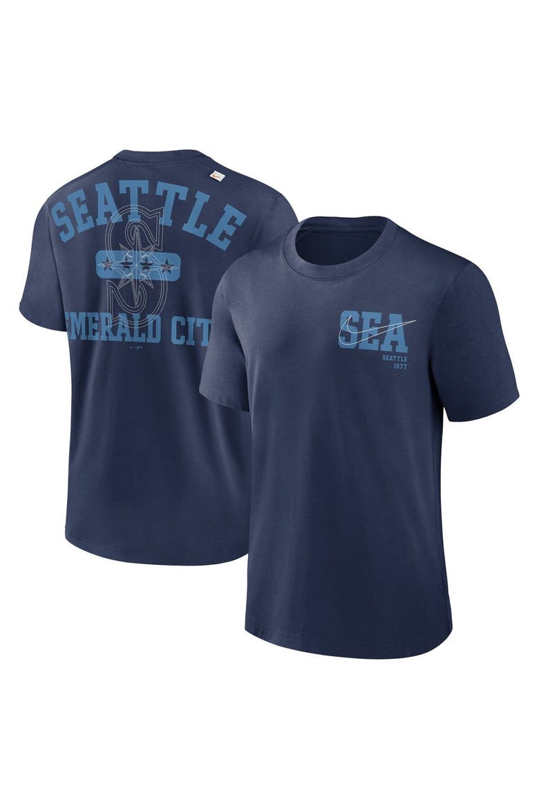 Men's Nike Navy Seattle Mariners Statement Game Over T-Shirt, Main, color, Navy