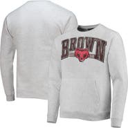 LEAGUE COLLEGIATE WEAR Men's League Collegiate Wear Heathered Gray Brown Bears Upperclassman Pocket Pullover Sweatshirt