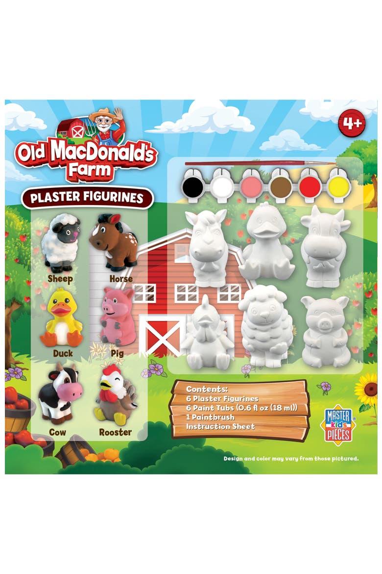 Old MacDonald's Farm Plaster Paint Set, Alternate, color, Multicolor