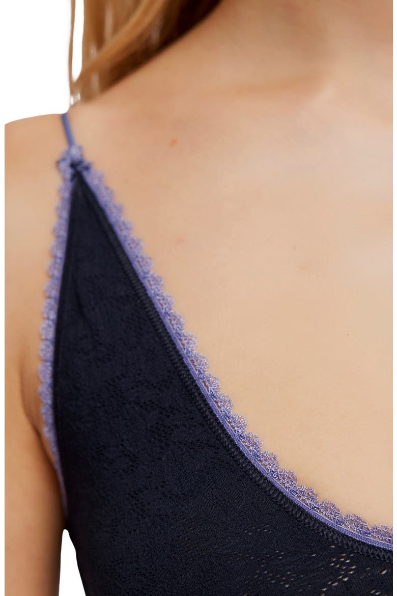 Intimately FP Sweet Point Seamless Longline Bralette, Alternate, color, BLACK COMBO