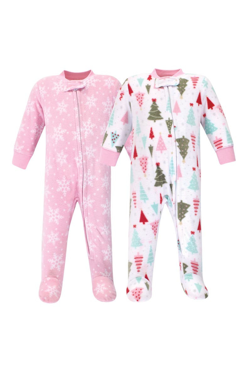 Fleece Sleep and Play, Main, color, Sparkle Trees