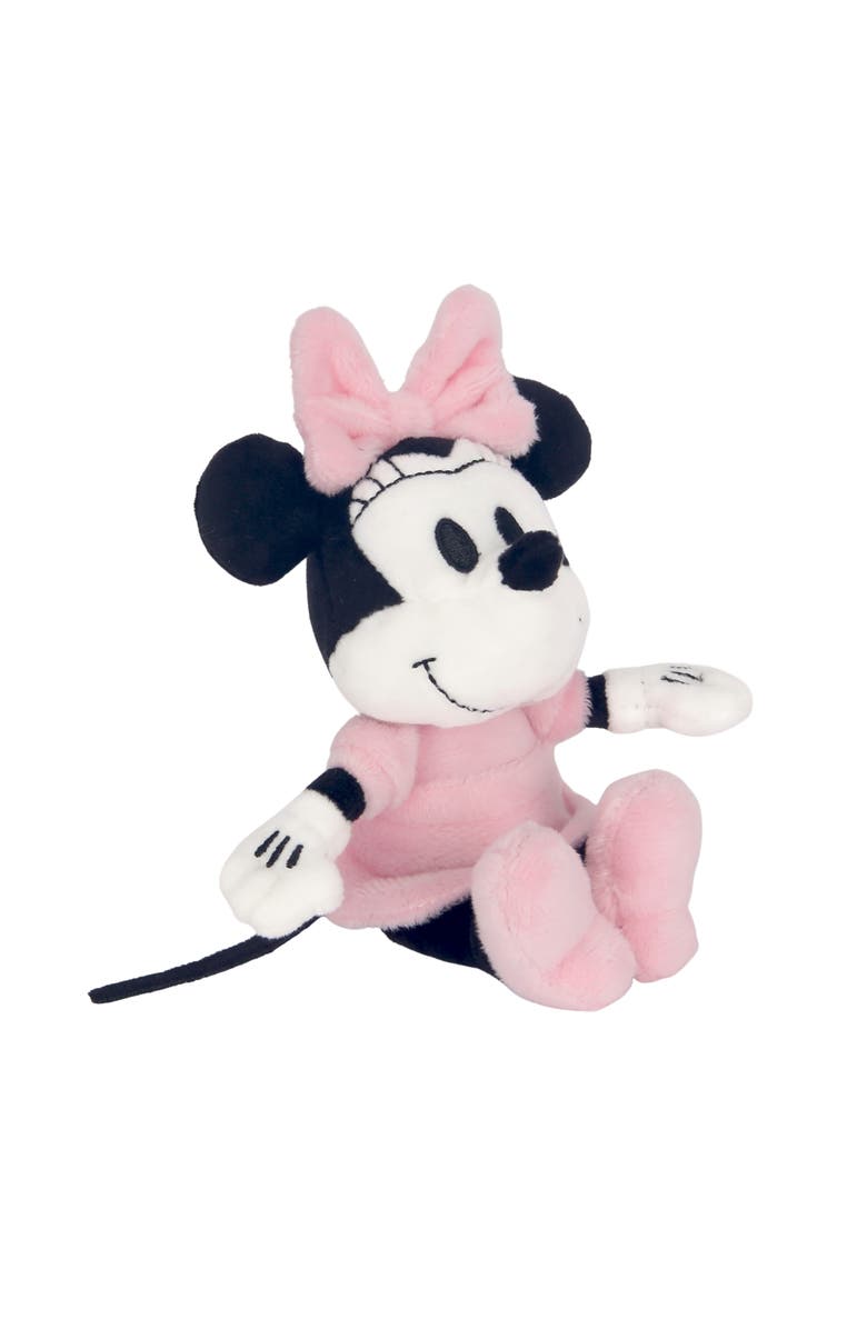 Lambs & Ivy Disney Baby Minnie Mouse Muslin Swaddle Blanket & Plush Gift Set, Alternate, color, White