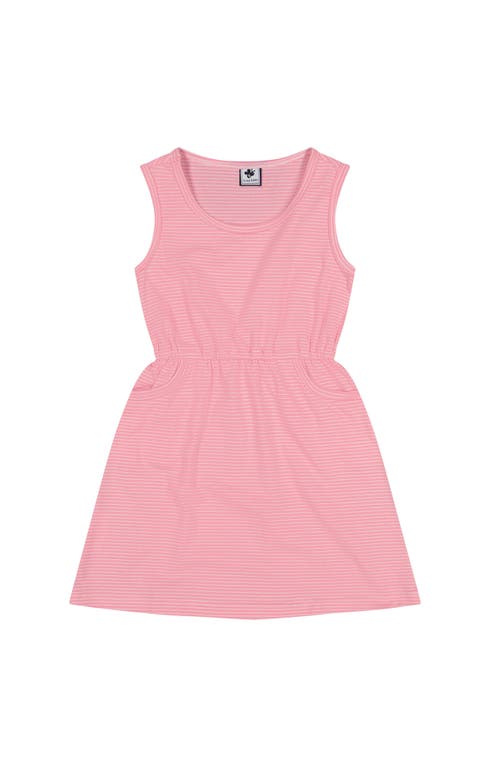 BUSY BEES BUSY BEES RUBY POCKET DRESS PINK MINI STRIPE