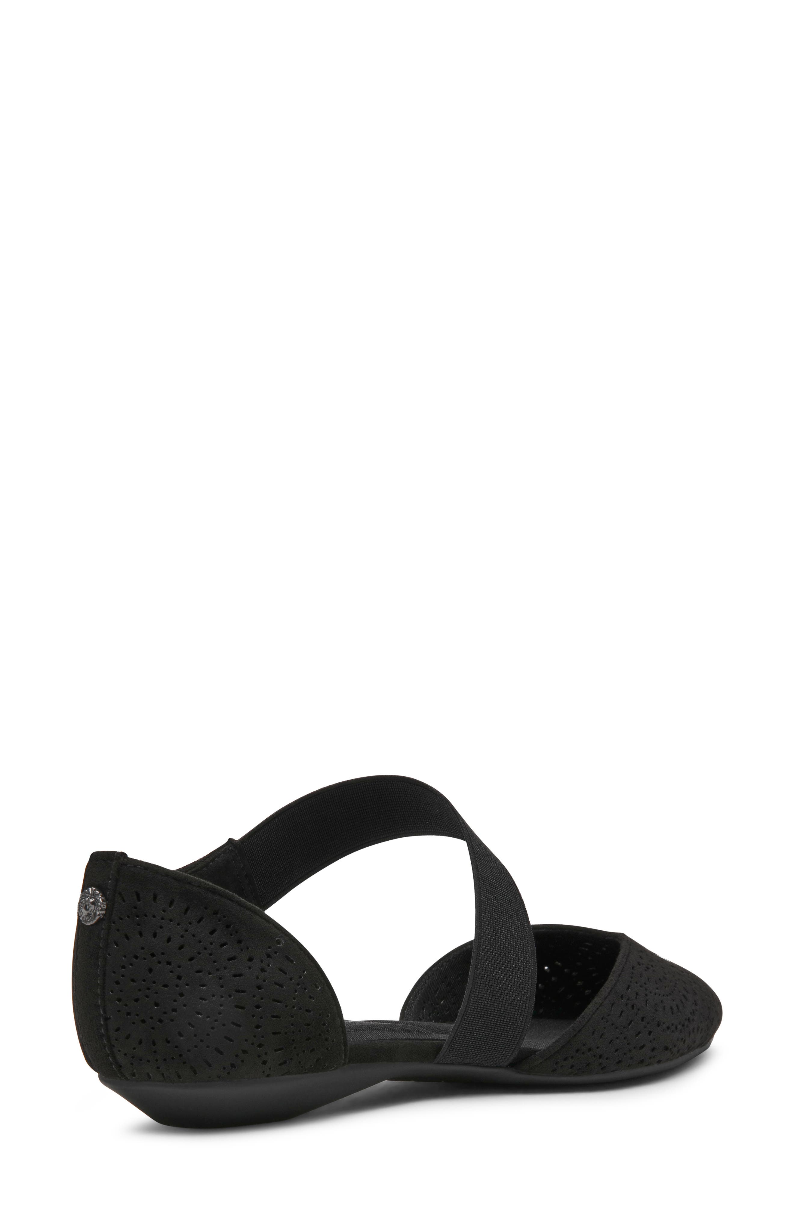 Anne Klein Orsolo Mary Jane Flat, Alternate, color, Black Microsuede