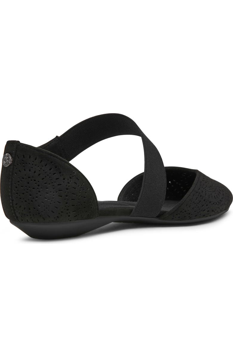 Anne Klein Orsolo Mary Jane Flat, Alternate, color, Black Microsuede