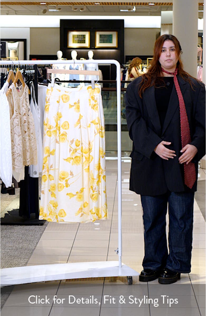 Floral Maxi Skirt, sales video thumbnail