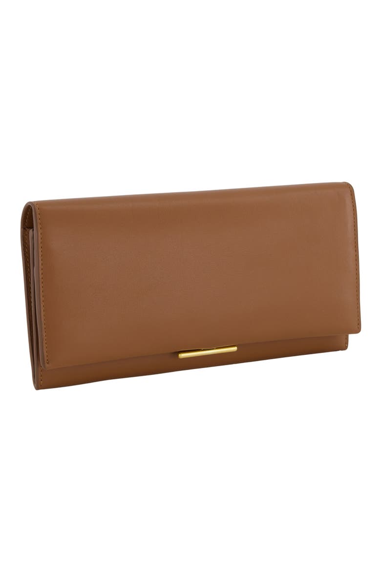 Continental Nappa Leather Wallet, Alternate, color, SADDLE