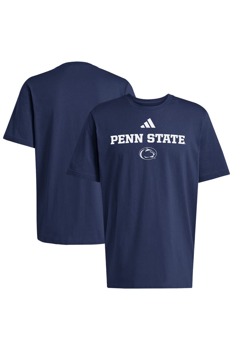 Men's adidas Navy Penn State Nittany Lions Wordmark Cotton T-Shirt, Main, color, Navy