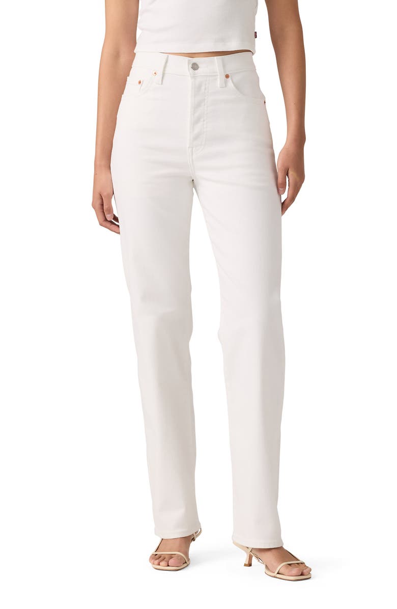Levi's Ribcage High Waist Straight Leg Jeans, Main, color, Naturally Good
