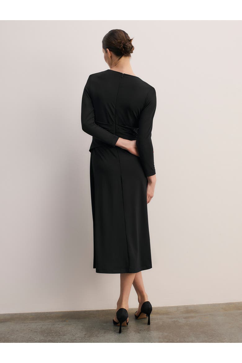 Auletta Jersey Dress, Alternate, color, Black