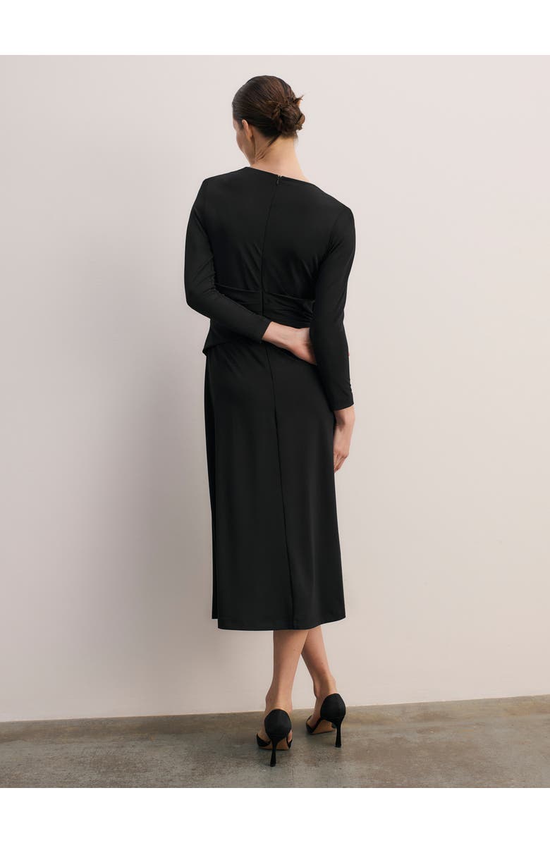 The Fold Auletta Jersey Dress, Alternate, color, Black