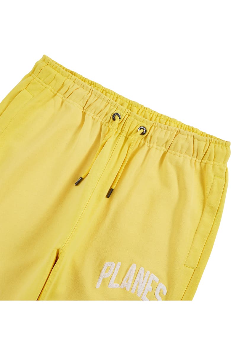 PAPER PLANES Arched Logo Cotton French Terry Sweatpants, Alternate, color, Yellow