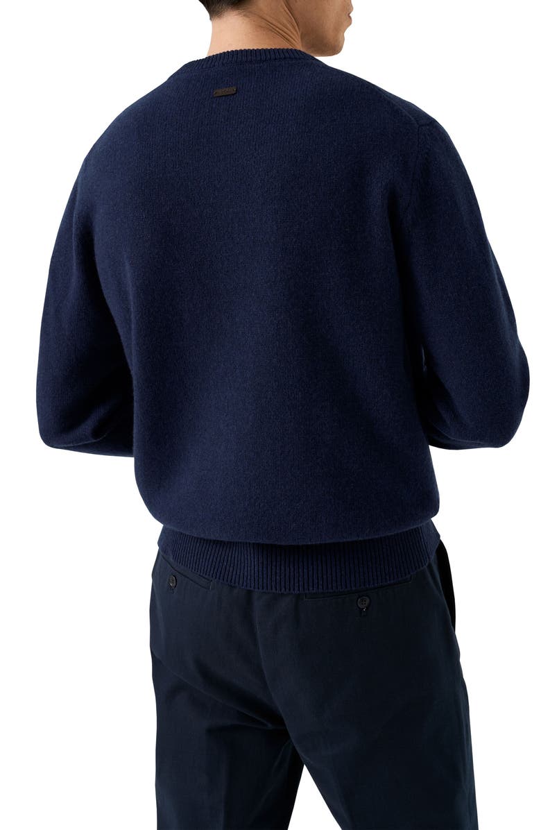Eton Crewneck Cashmere Sweater, Alternate, color, Navy