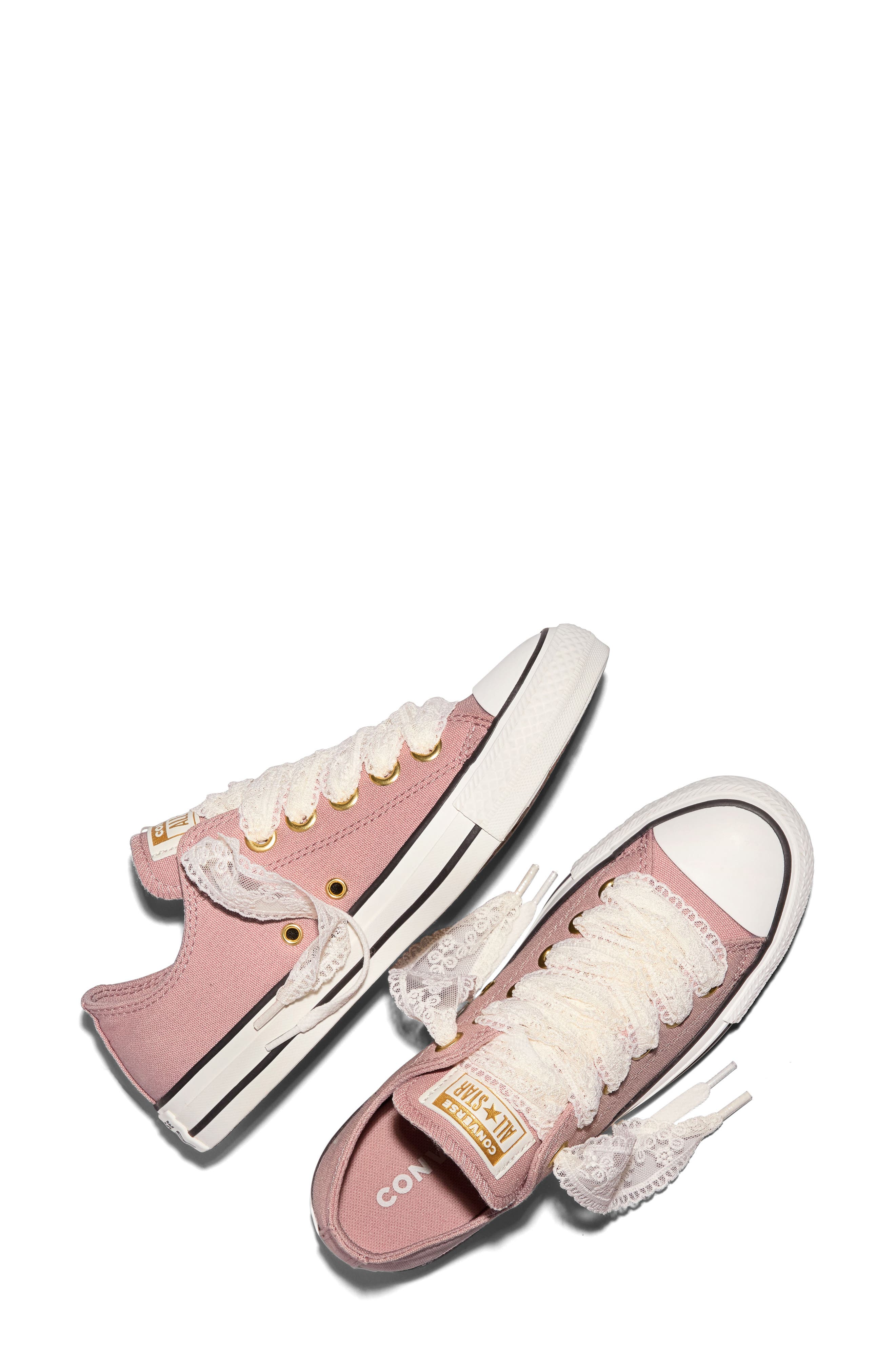 Chuck Taylor All Star Lace Sneaker, Alternate, color, PETAL PIT/VINTA
