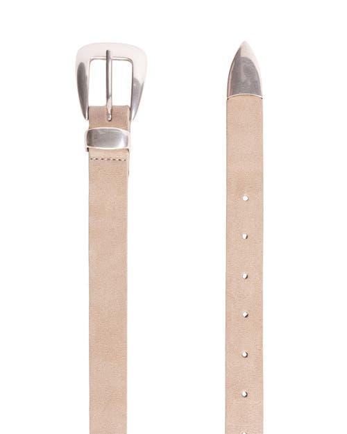 Black Suede Studio Tetra Belt In Neutral