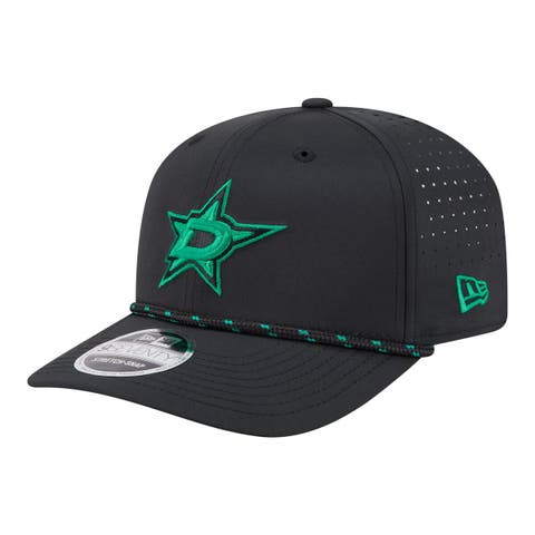 Men's New Era  Black Dallas Stars Sport Vented 9SEVENTY Rope Adjustable Hat