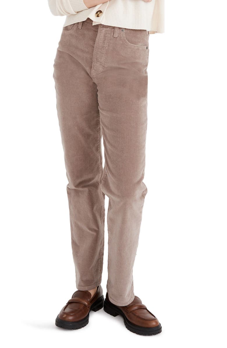 Madewell The Perfect Straight Corduroy Pants, Main, color,