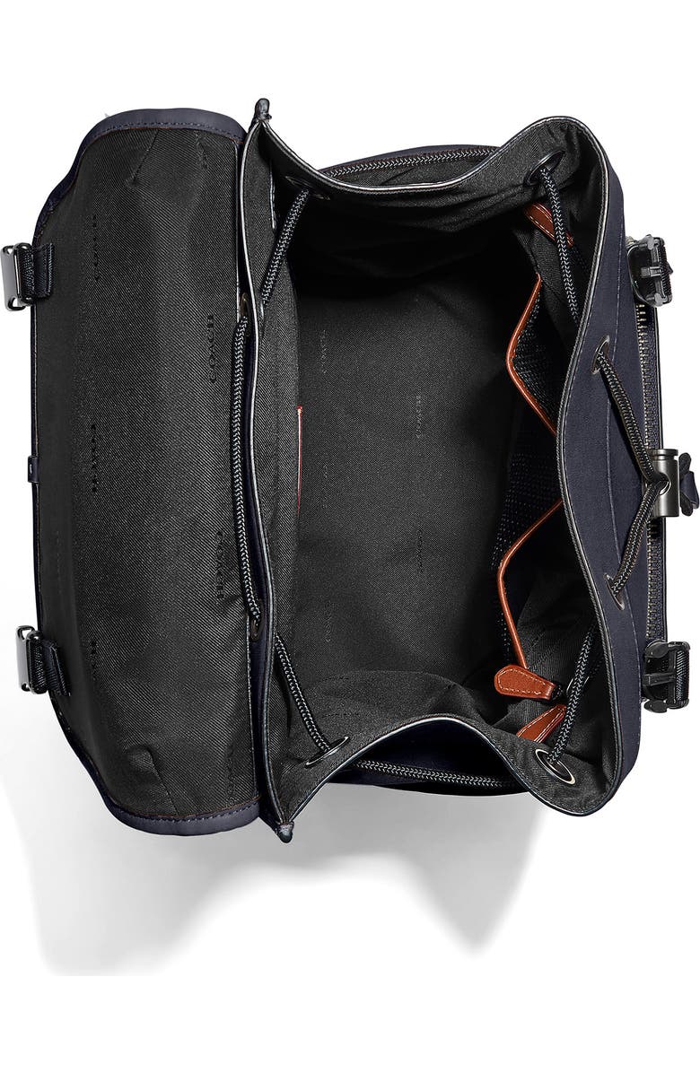 COACH League Woven Detail Leather Backpack, Alternate, color,