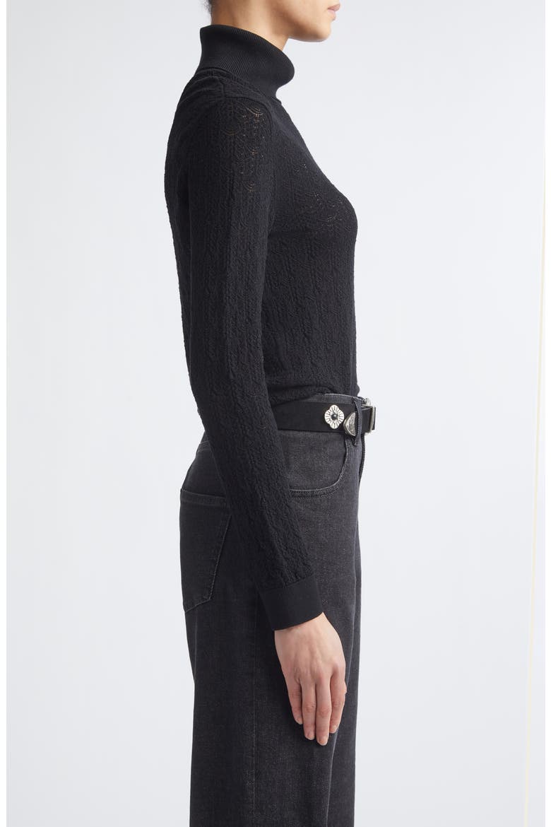 Merino Wool Turtleneck Sweater, Alternate, color, 22 BLACK
