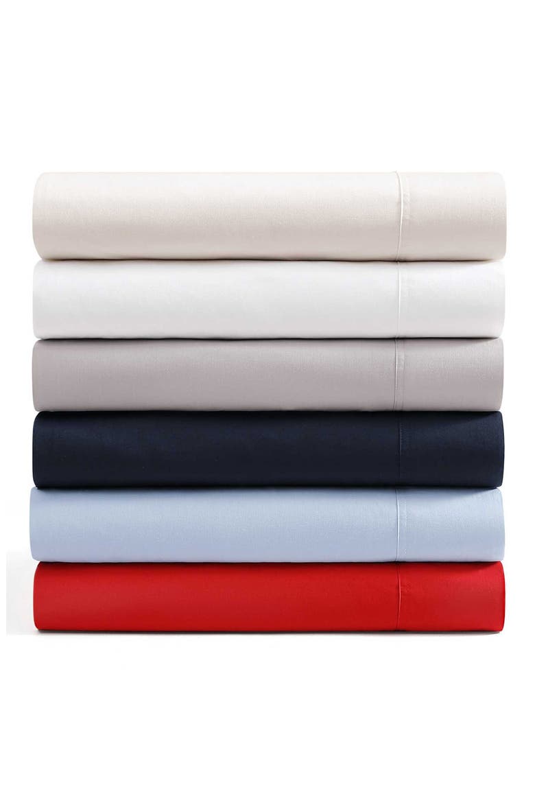 Cotton Percale Sheet Set, Alternate, color, BLUE