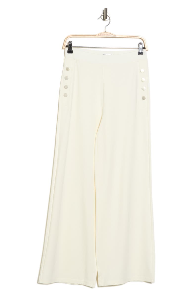 PATRIZIA LUCA Sailor Wide Leg Pants, Alternate, color, Off White