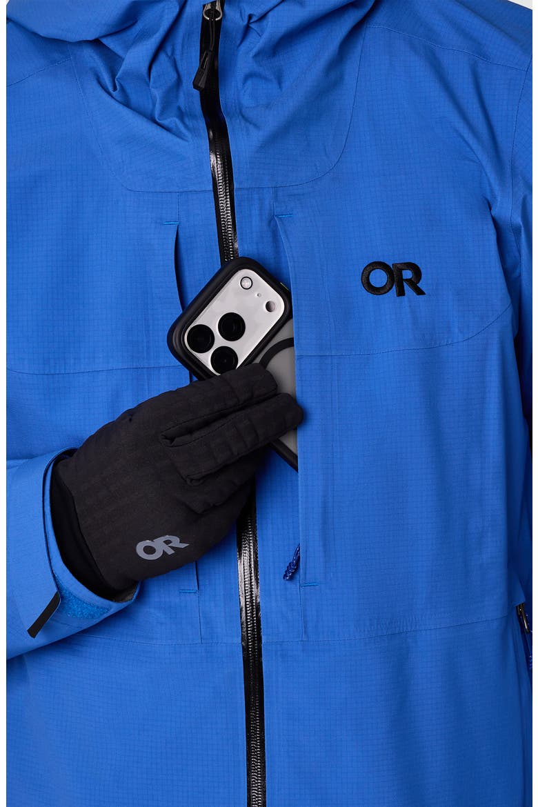 Carbide Pertex® Shield Waterproof Snow Jacket, Alternate, color, AZURITE