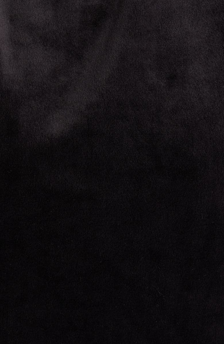 Nordstrom Luxe Velour Robe, Alternate, color, Black