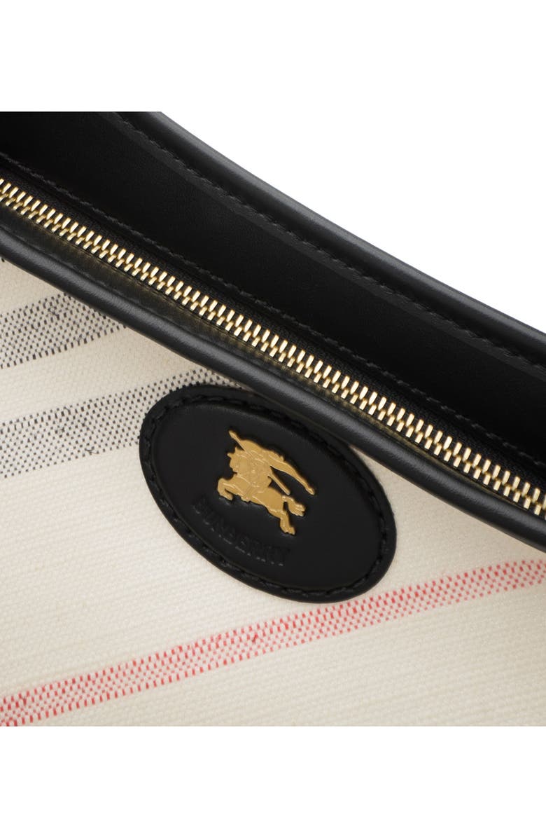 Burberry Highlands Coated Canvas Hobo Bag, Alternate, color,